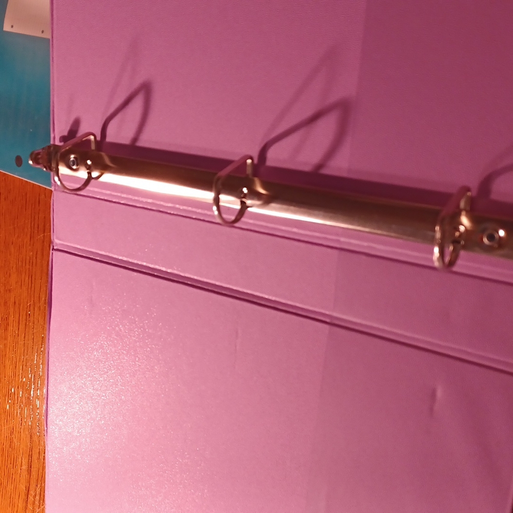 LAVENDER binder folder and paper - Picture 3 of 4